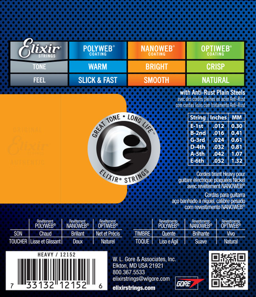 Elixir 12152 Nanoweb Heavy 12/52 - Image 2