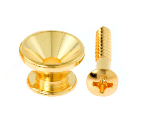 Catfish Strap Button Gold