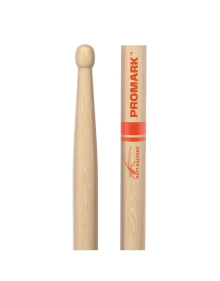 Promark TXMHW 2B Matt Halpern Lacquered Hickory Wooden Tip Μπαγκέτες - Image 2