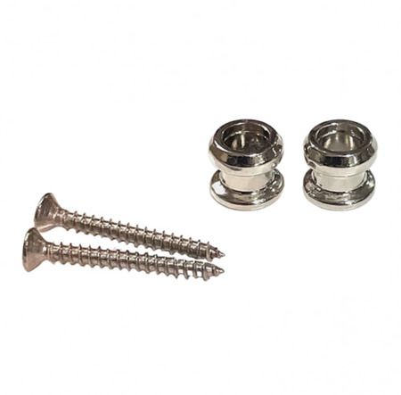 Allparts AP-0682-001 Strap Lock Buttons Nickel