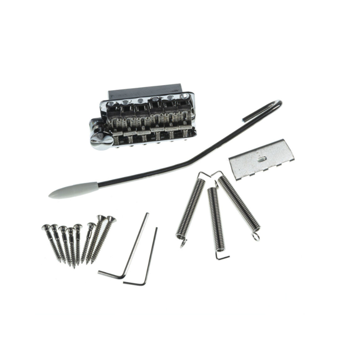 Goeldo Diego Vintage LEFT HAND Deluxe SC Tremolo Aluminum Block Chrome