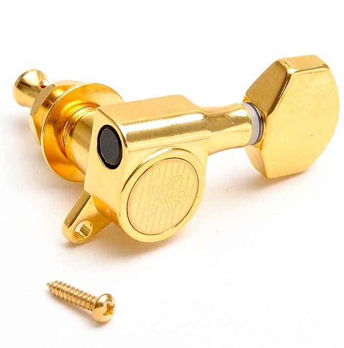 Kluson MS6LG Modern Roundback German Small Button 6L Gold