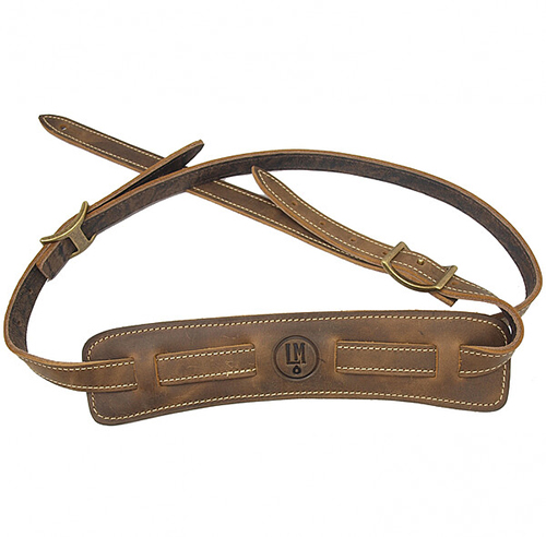 LM Vintage Guitar Strap with Pad Brown