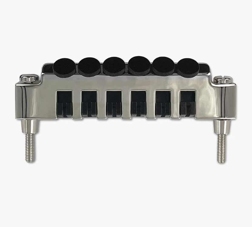 Allparts TP-3348-001 Leo Quan Badass FTT Fine Tuner Tailpiece Nickel - Image 3