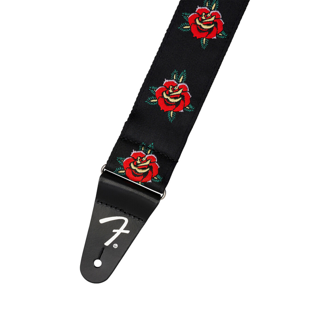 Fender Red Rose Strap 5cm - Image 2