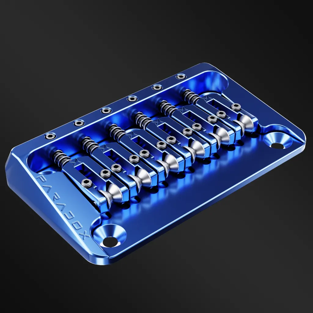 Paradox 7075 T6 Aluminium Alloy Hardtail Bridge for 6-String Guitar - Image 4