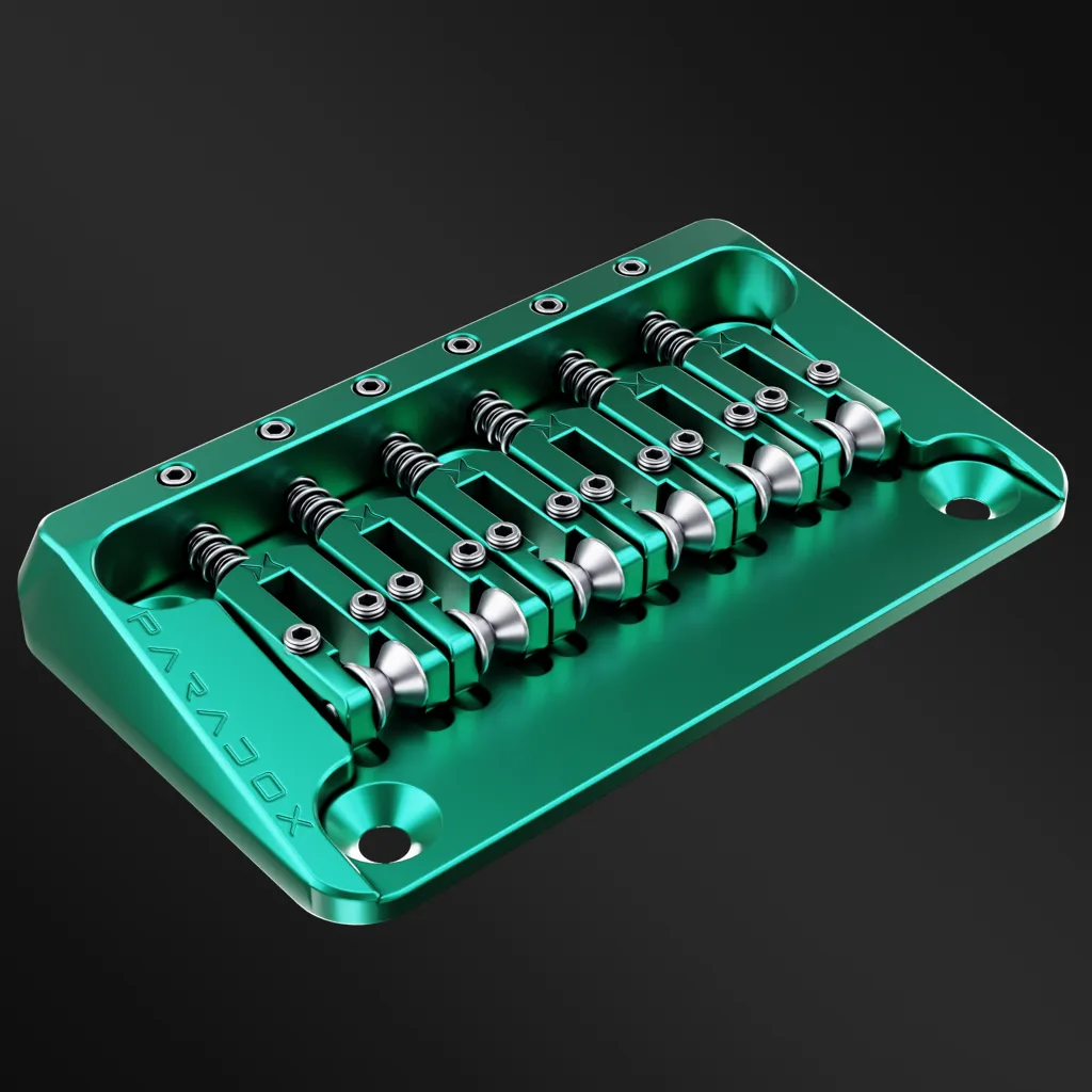Paradox 7075 T6 Aluminium Alloy Hardtail Bridge for 6-String Guitar - Image 6