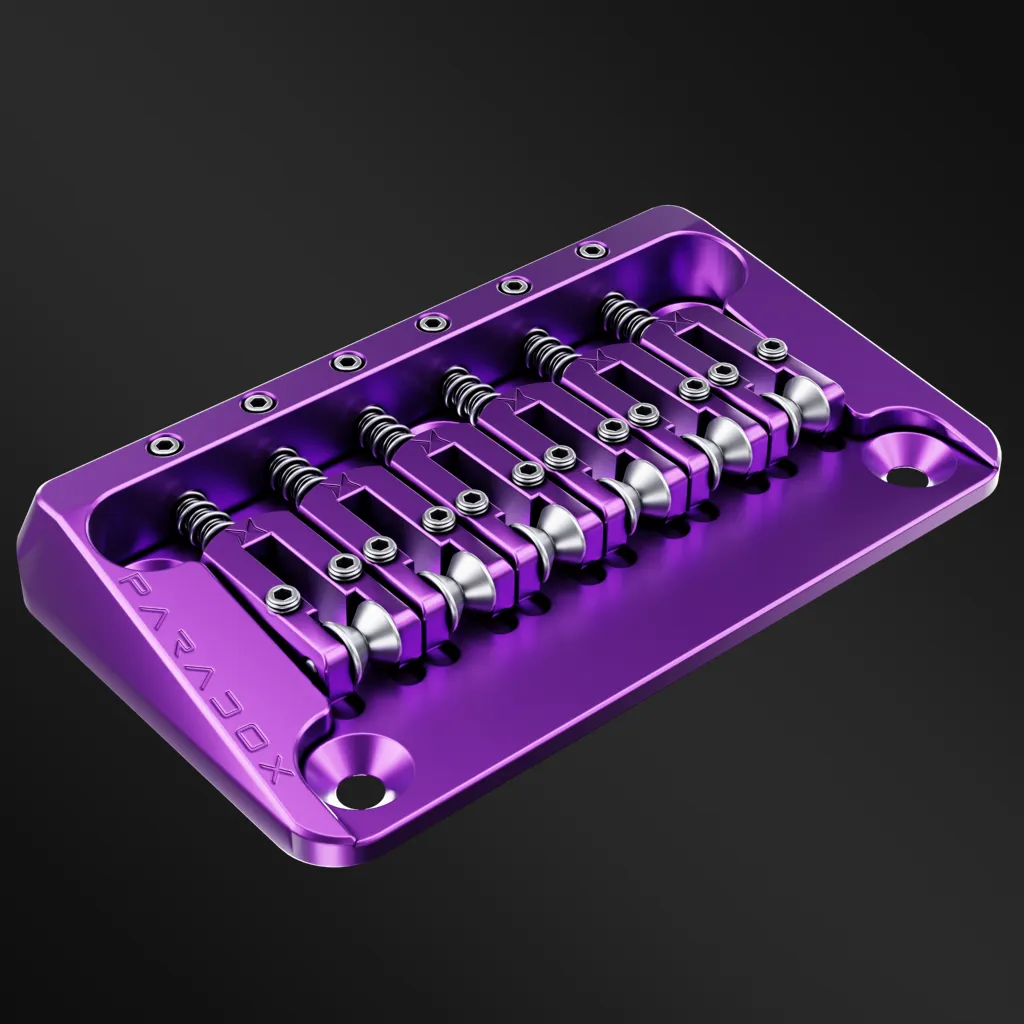 Paradox 7075 T6 Aluminium Alloy Hardtail Bridge for 6-String Guitar - Image 7