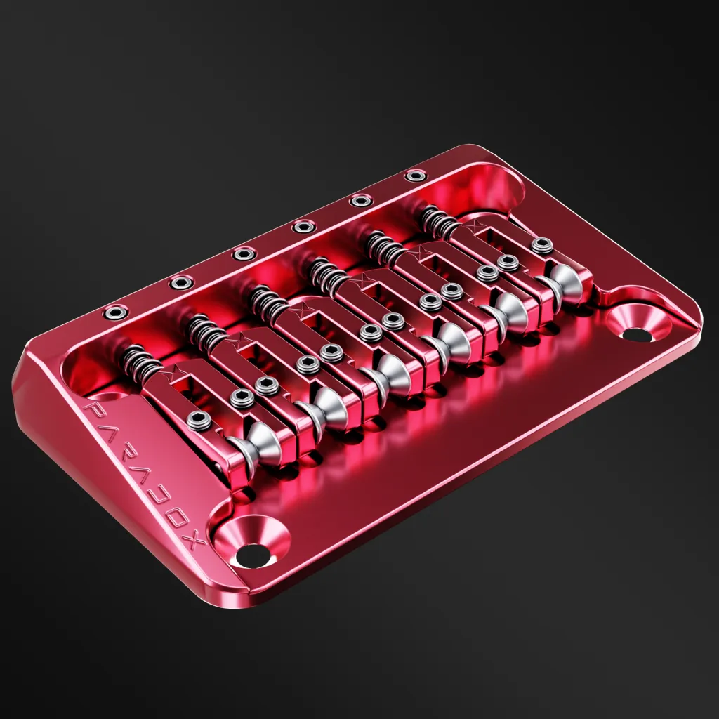 Paradox 7075 T6 Aluminium Alloy Hardtail Bridge for 6-String Guitar - Image 5