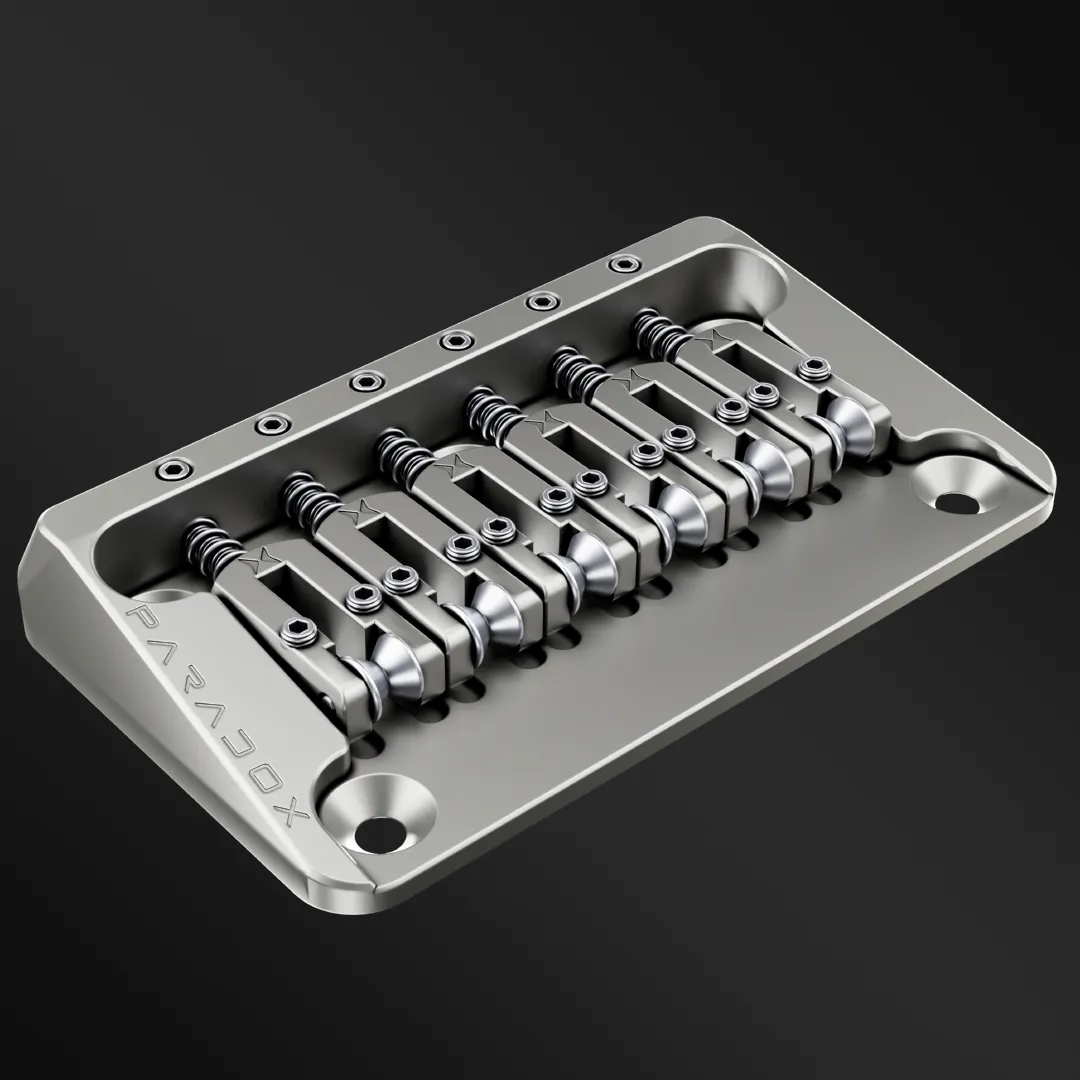 Paradox 7075 T6 Aluminium Alloy Hardtail Bridge for 6-String Guitar