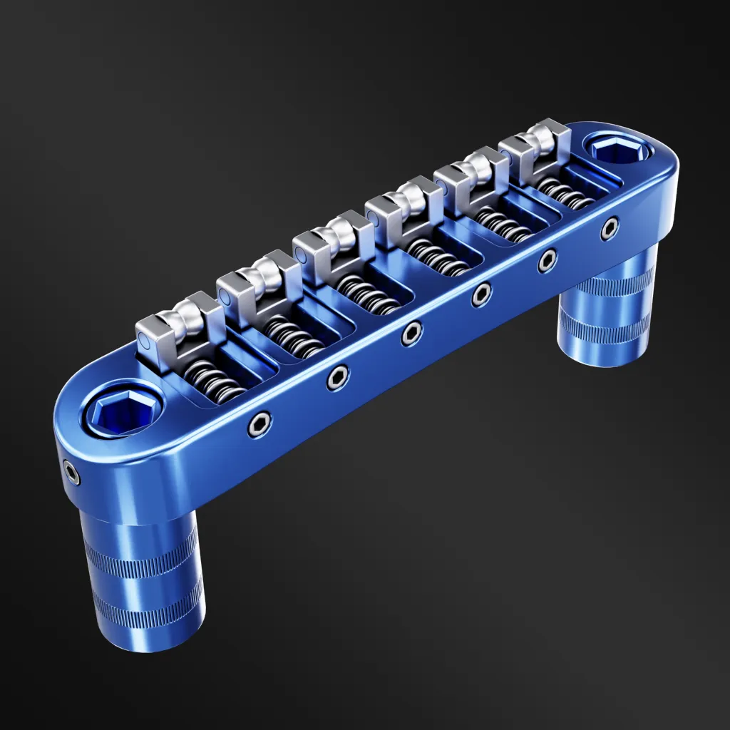 Paradox 7075 T6 Aluminium Alloy Tune-o-matic Bridge and Tailpiece Set Gretsch Style - Image 8