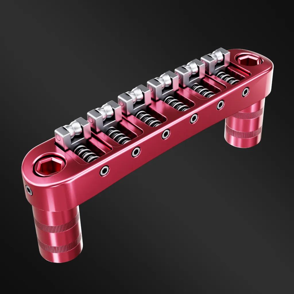 Paradox 7075 T6 Aluminium Alloy Tune-o-matic Bridge and Tailpiece Set Gretsch Style - Image 10