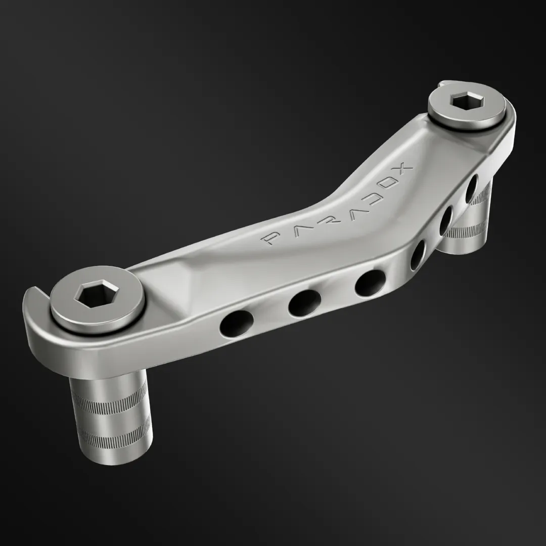 Paradox 7075 T6 Aluminium Alloy Tune-o-matic Bridge and Tailpiece Set Gretsch Style - Image 3