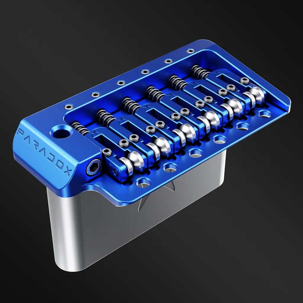 Paradox 7075 T6 Aluminium Alloy Strat Style Tremolo Bridge Right Hand - Image 4