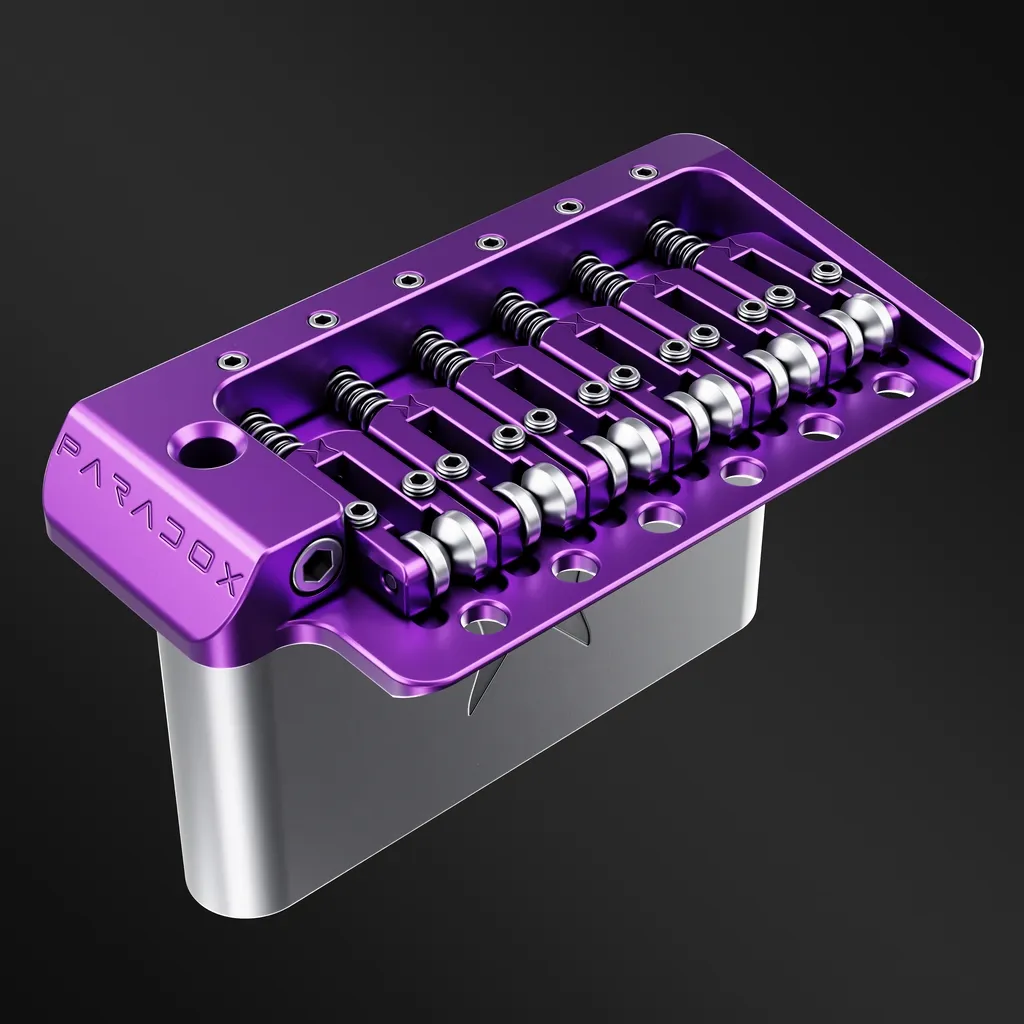 Paradox 7075 T6 Aluminium Alloy Strat Style Tremolo Bridge Right Hand - Image 7