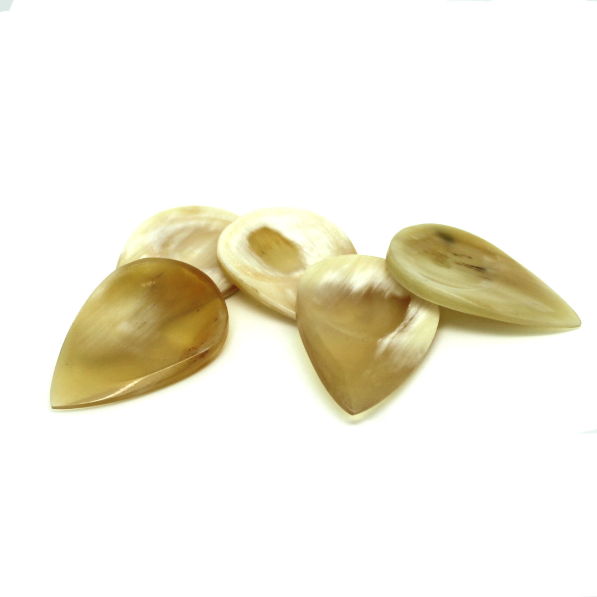 Teardrop Tones White Horn 1 Guitar Pick - Image 2