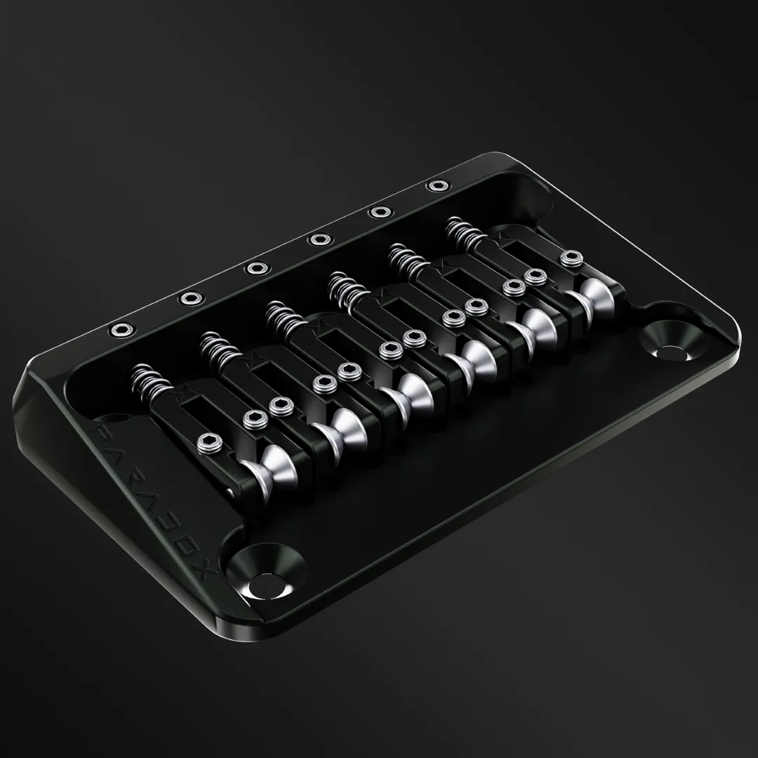 Paradox 7075 T6 Aluminium Alloy Hardtail Bridge for 6-String Guitar - Image 2